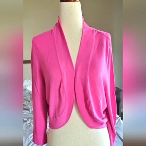 Jessica Howard Rich Pink Cardigan Size XL